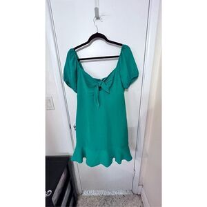 BCBGeneration Women's Knot Front Dress In Butterfly Green Size Medium NWT P1-113